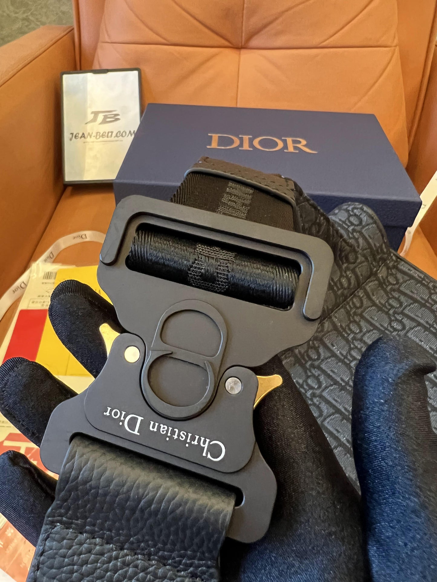 Dior saddle bag black for men