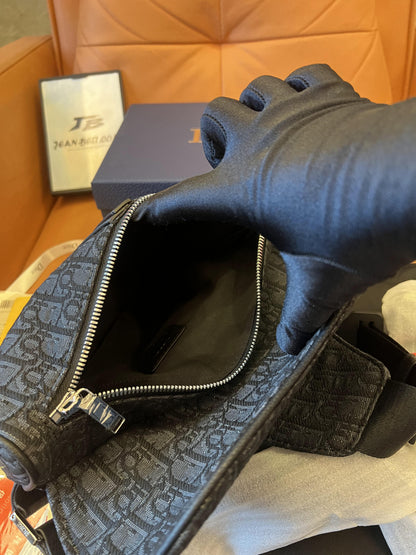 Dior saddle bag black for men
