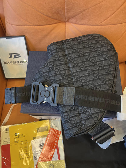 Dior saddle bag black for men