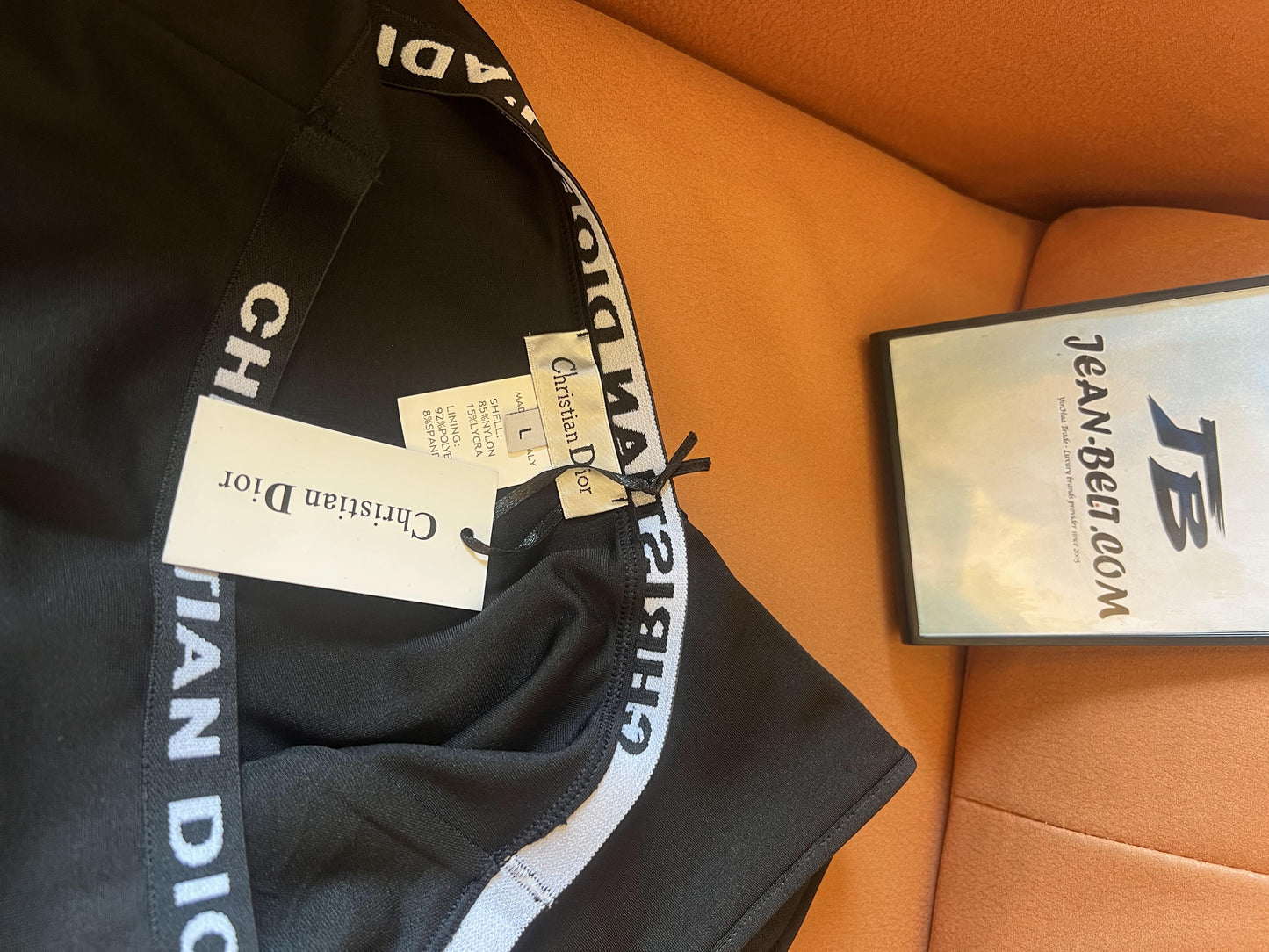 Conjunto de baño negro Christian Dior J'Adior: top bandeau y braguita de cintura alta
