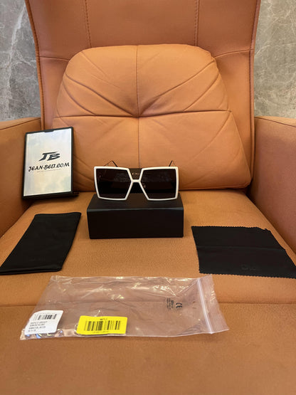 Gafas de sol geométricas extragrandes Dior SoLight 1 en blanco