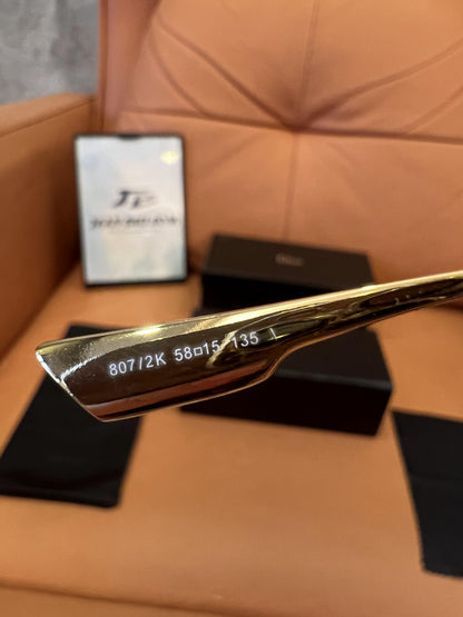 Gafas de sol geométricas extragrandes Dior SoLight 1 en blanco