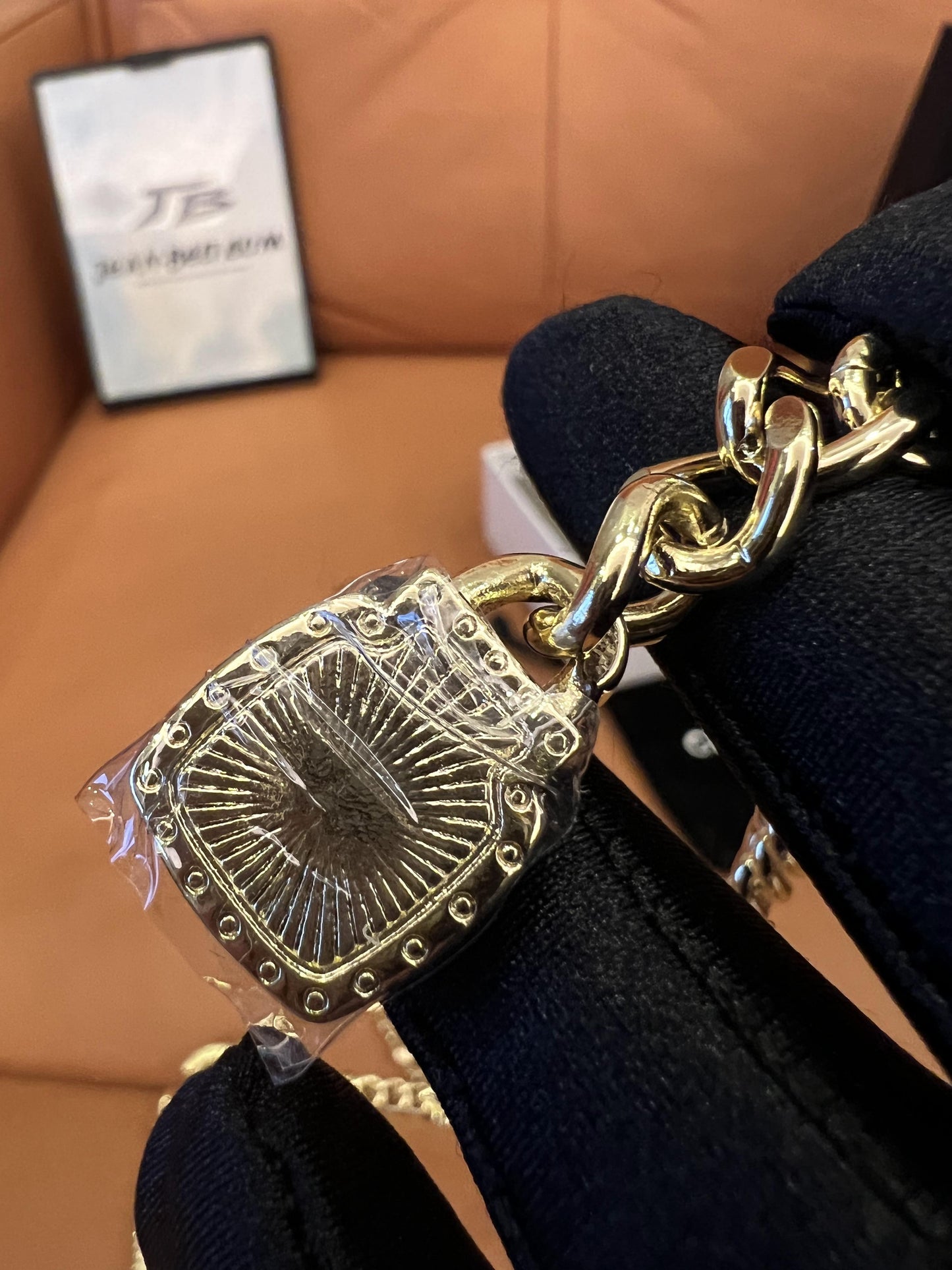 Chanel Gold Chain Necklace with Lipstick and Perfume Charms