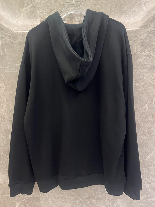 Sudadera negra Givenchy Paris con diseño de logotipo icónico