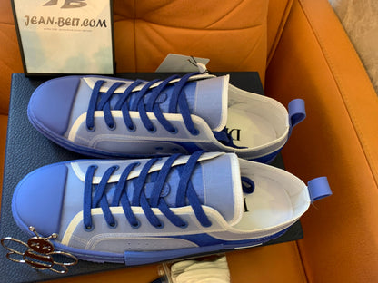 Christian Dior B23 lona oblicua azul