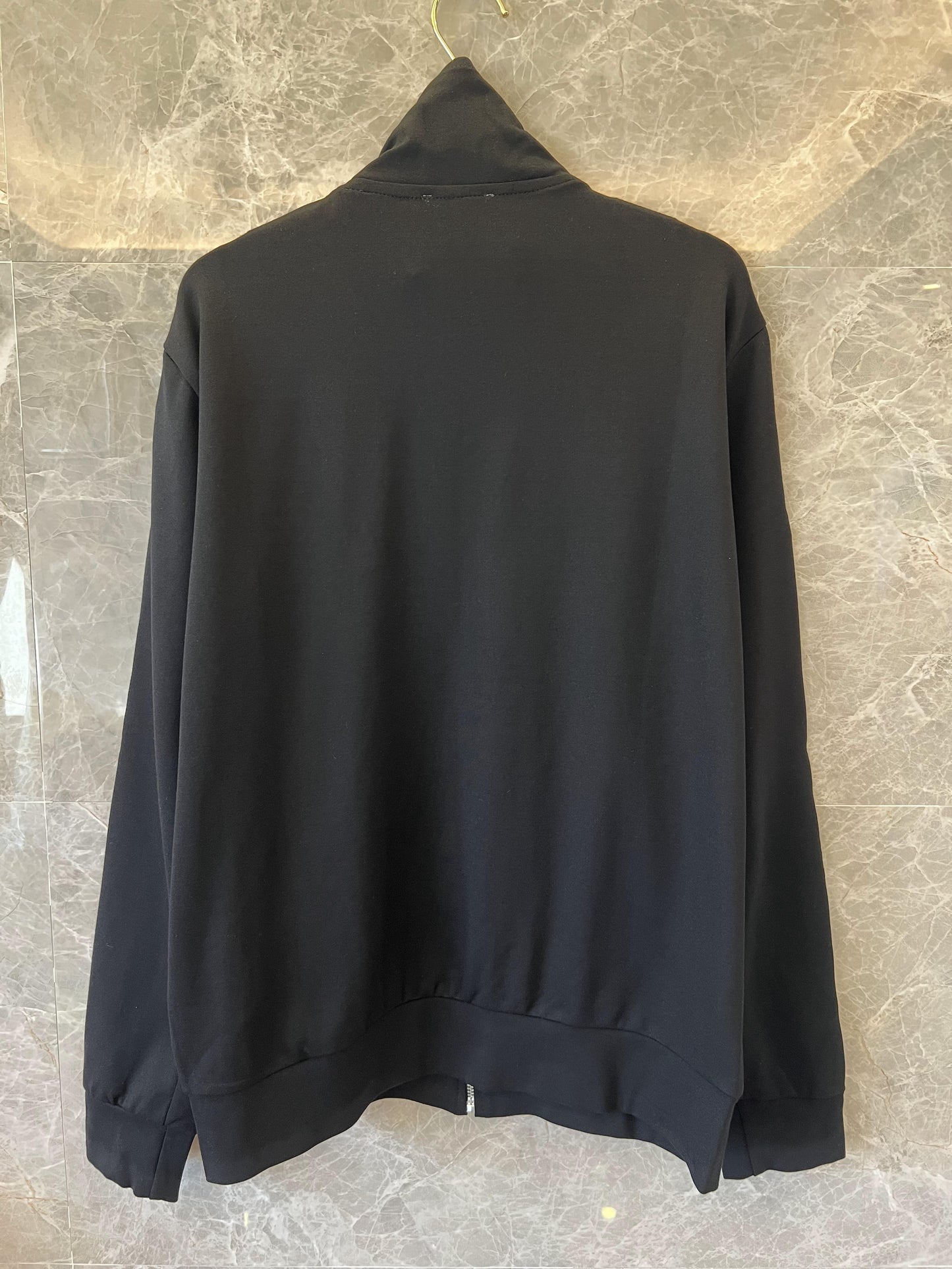 Balenciaga Black Track Suit with Beige Stripes
