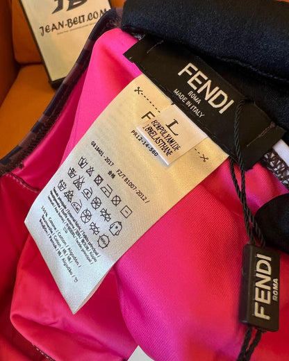 Maiô Fendi de duas peças com monograma e estampas ousadas