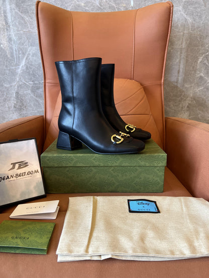 Botas Gucci de couro preto