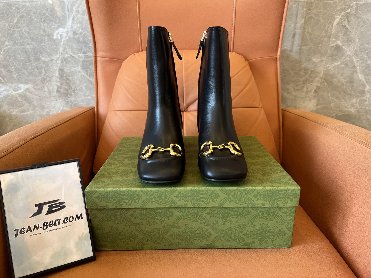 Botas Gucci de couro preto