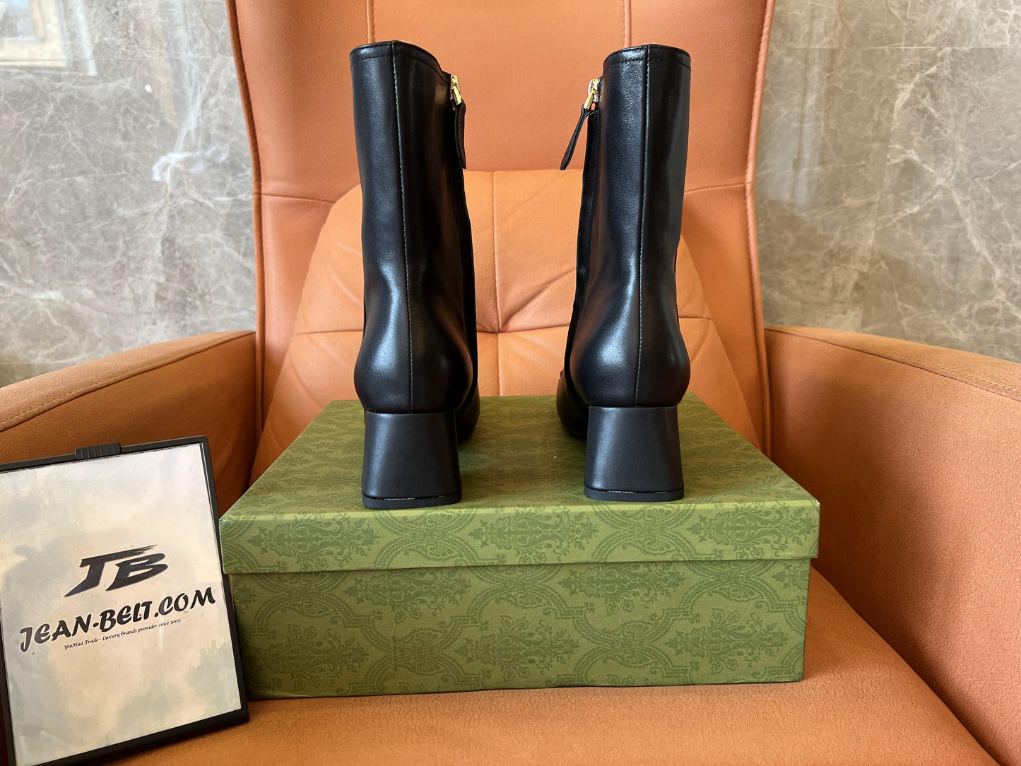 Botas Gucci de couro preto