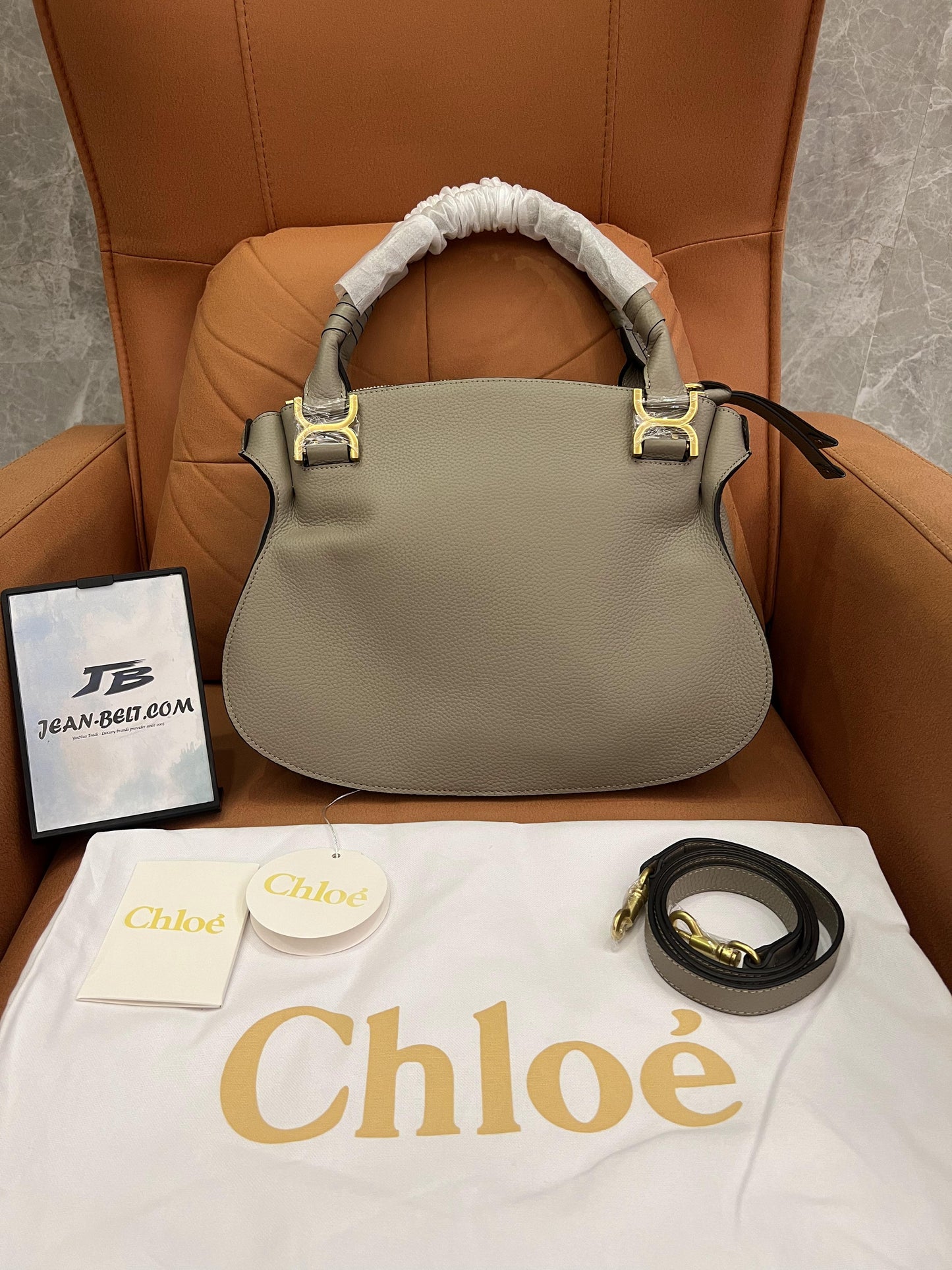Chloe Marcie Handbag Grey