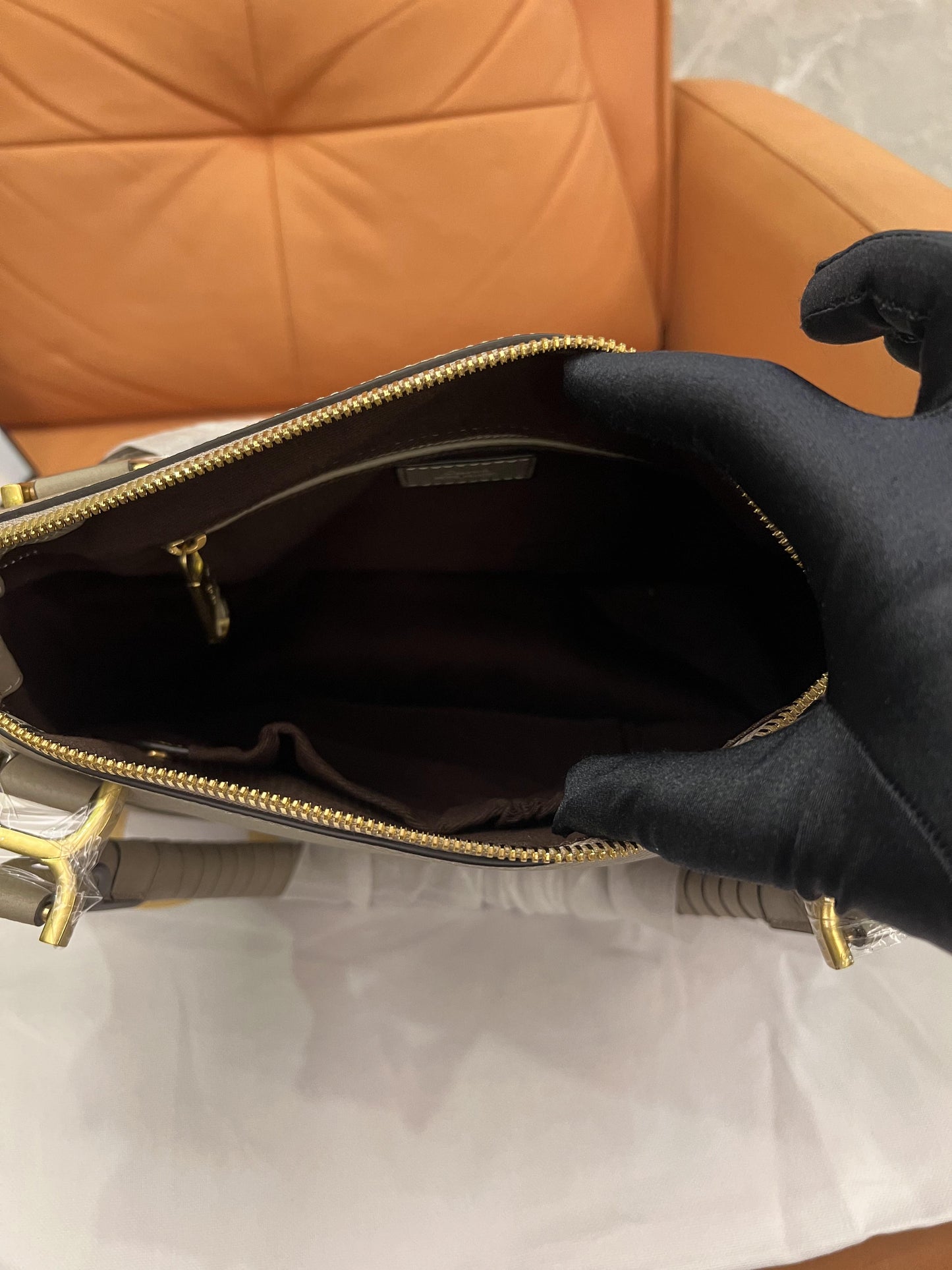 Chloe Marcie Handbag Grey