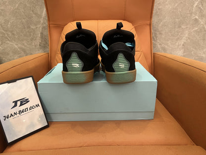 Zapatillas bajas con cordones de cuero, ante y malla de Lanvin x Gallery Dept. Curb