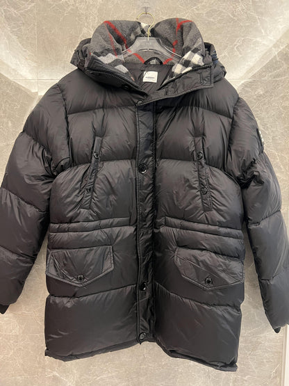 Burberry London England Black Puffer Jacket