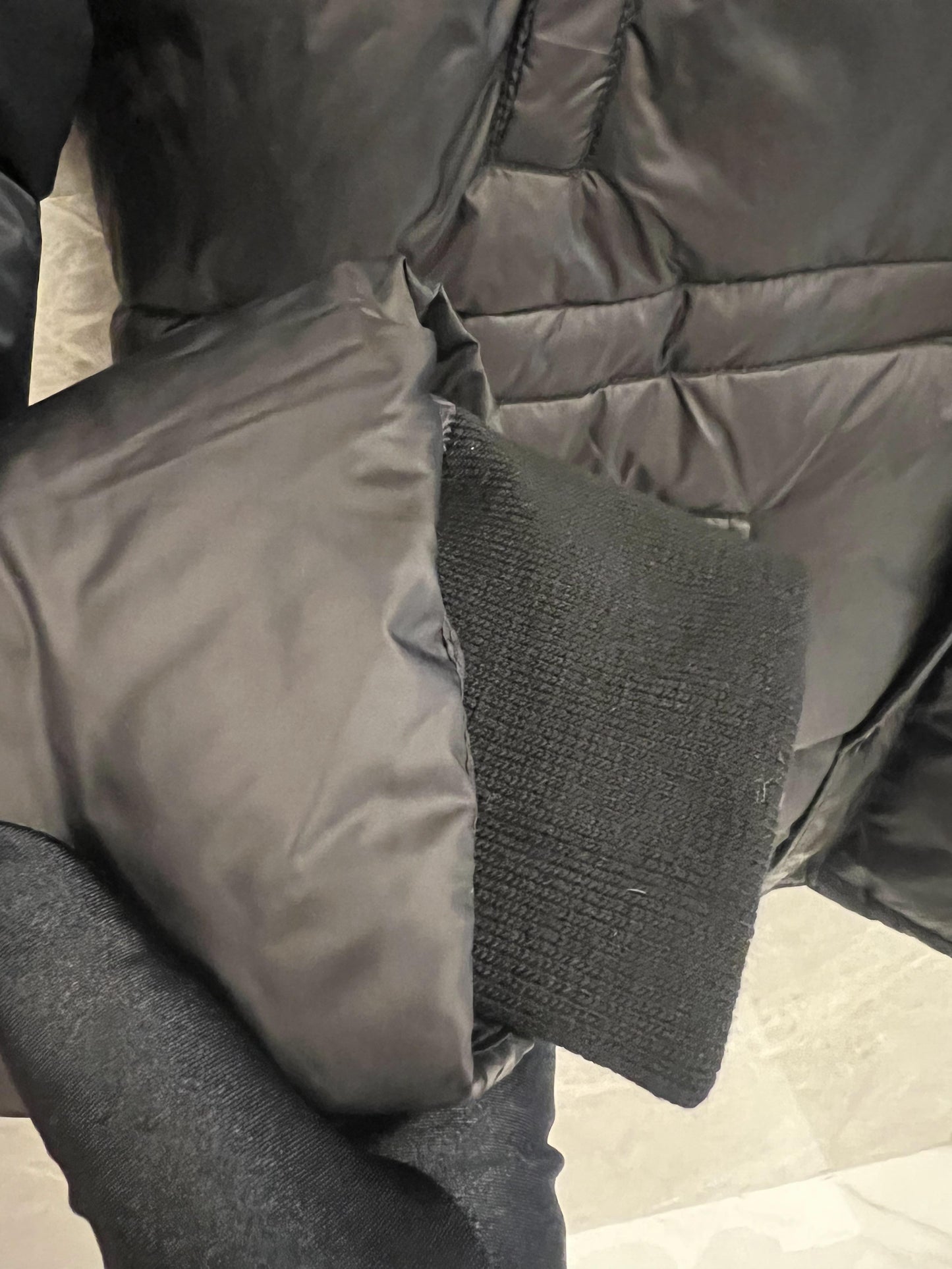 Burberry London England Black Puffer Jacket