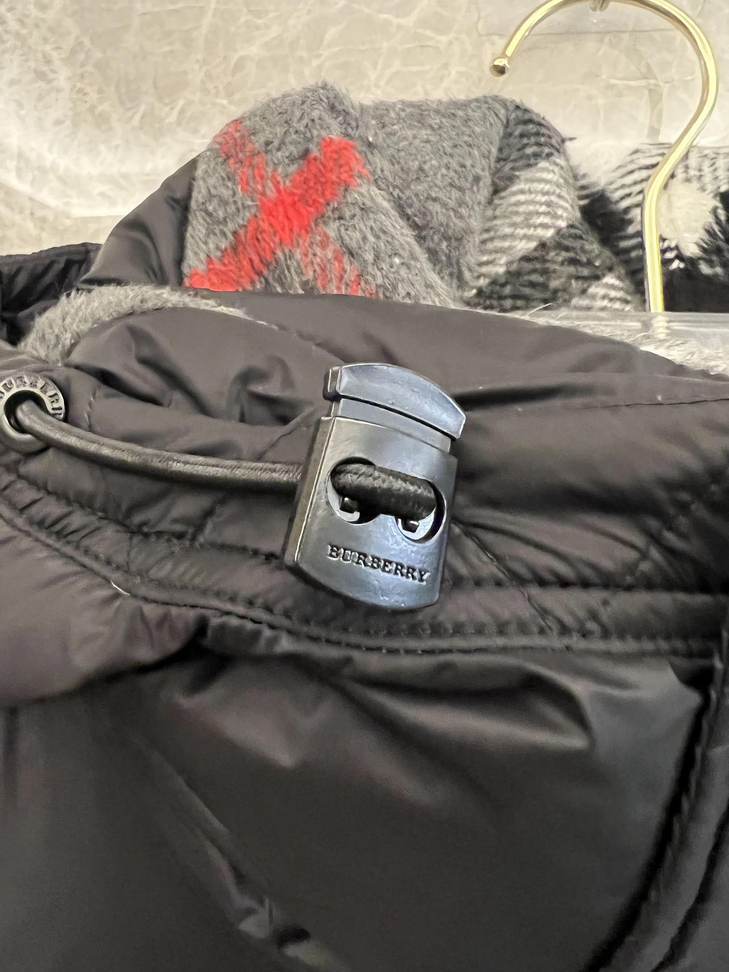 Burberry London England Black Puffer Jacket