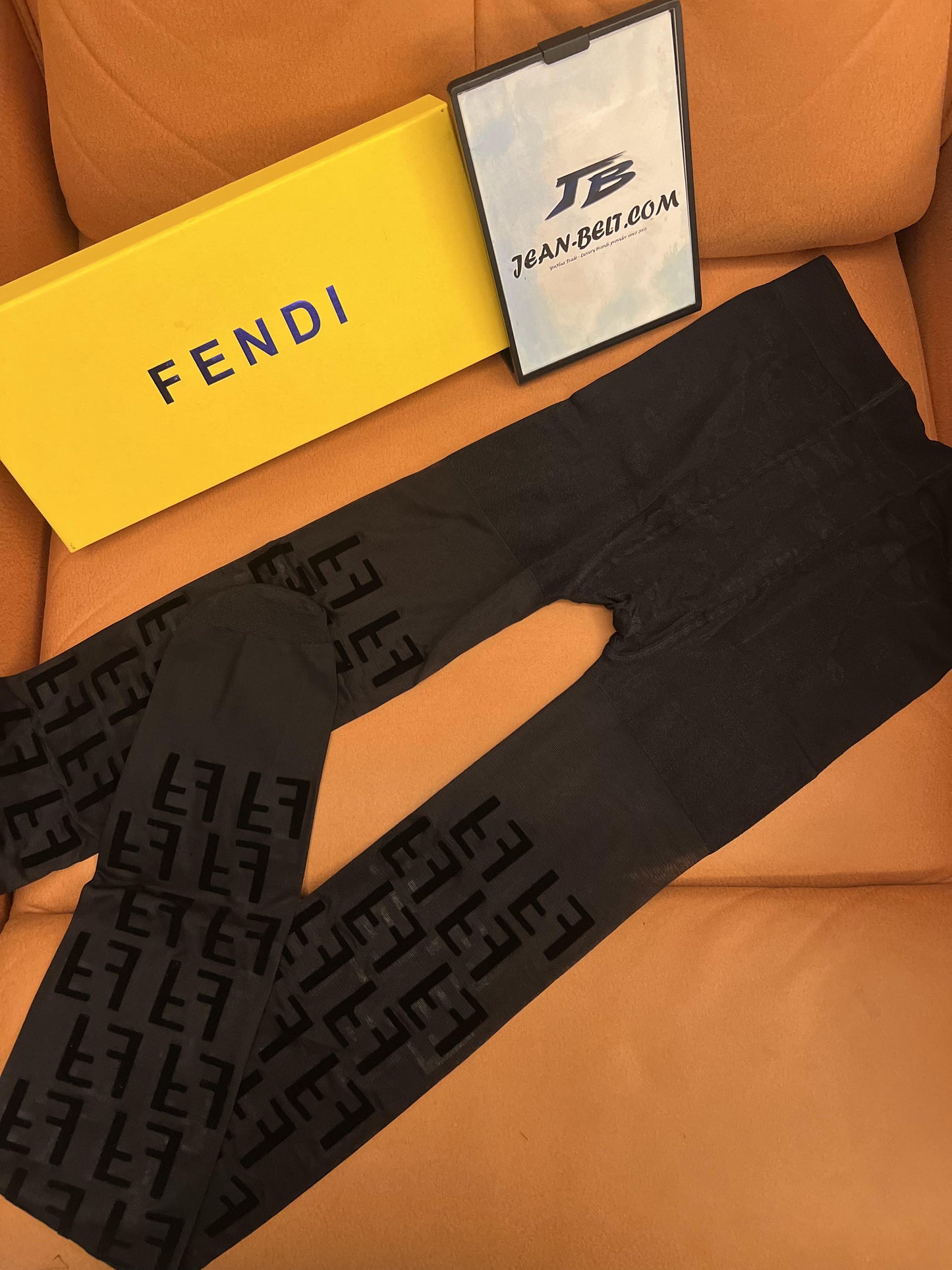 Meia-calça Fendi com logotipo FF e alta elasticidade