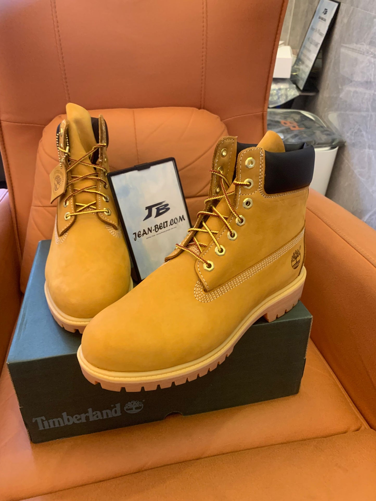 Timberland 6 inch nubuck wheat yellow boots