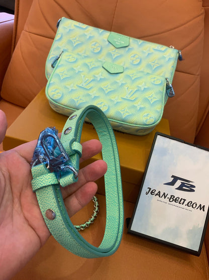 Louis Vuitton monograma empreinte verão stardust multi pochette