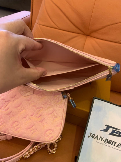 Louis Vuitton multi pochette acessórios stardust monograma empreinte couro