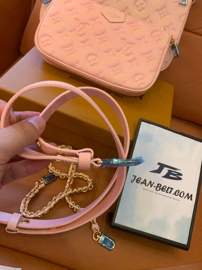 Louis Vuitton multi pochette acessórios stardust monograma empreinte couro