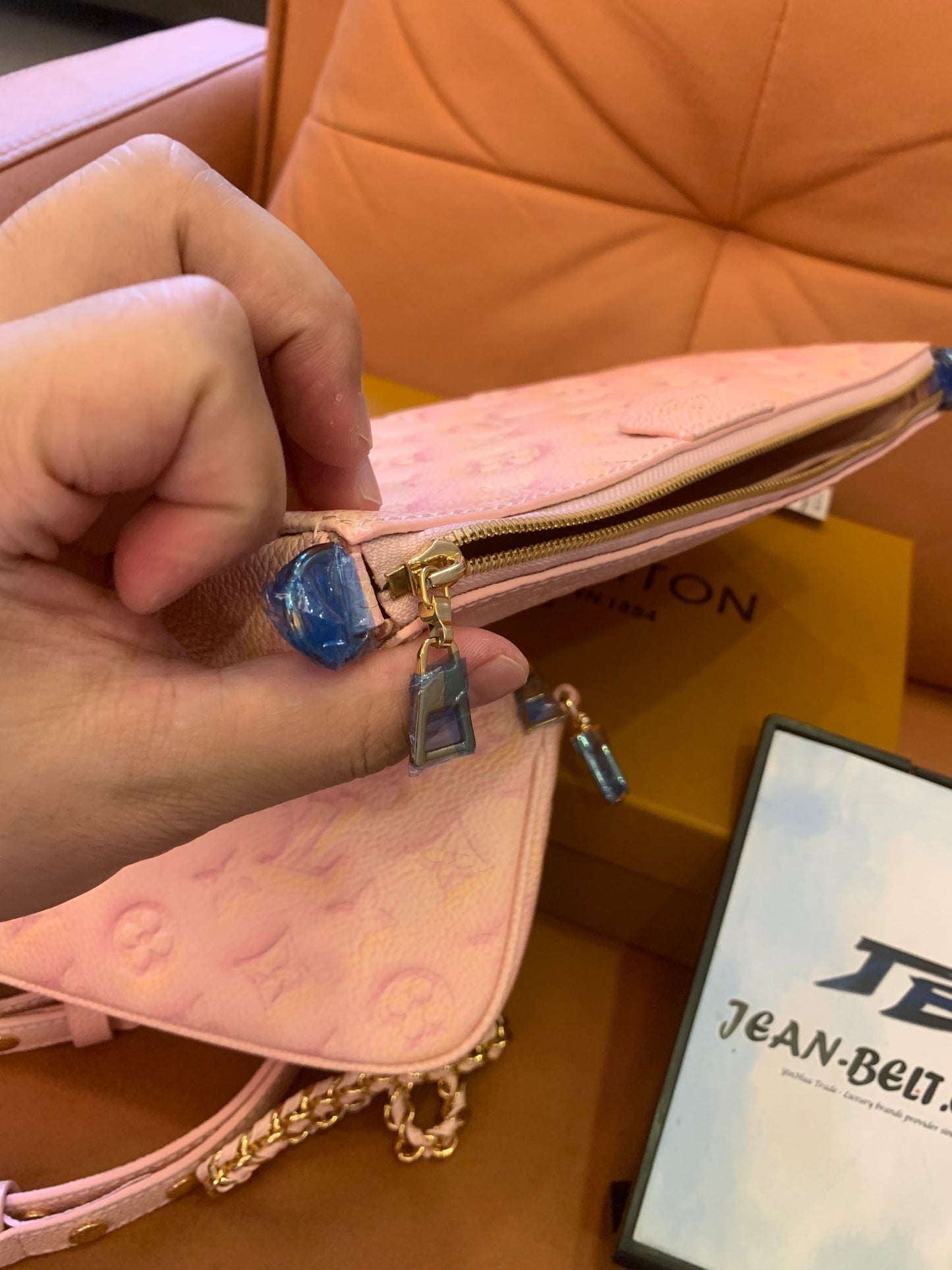 Louis Vuitton multi pochette acessórios stardust monograma empreinte couro