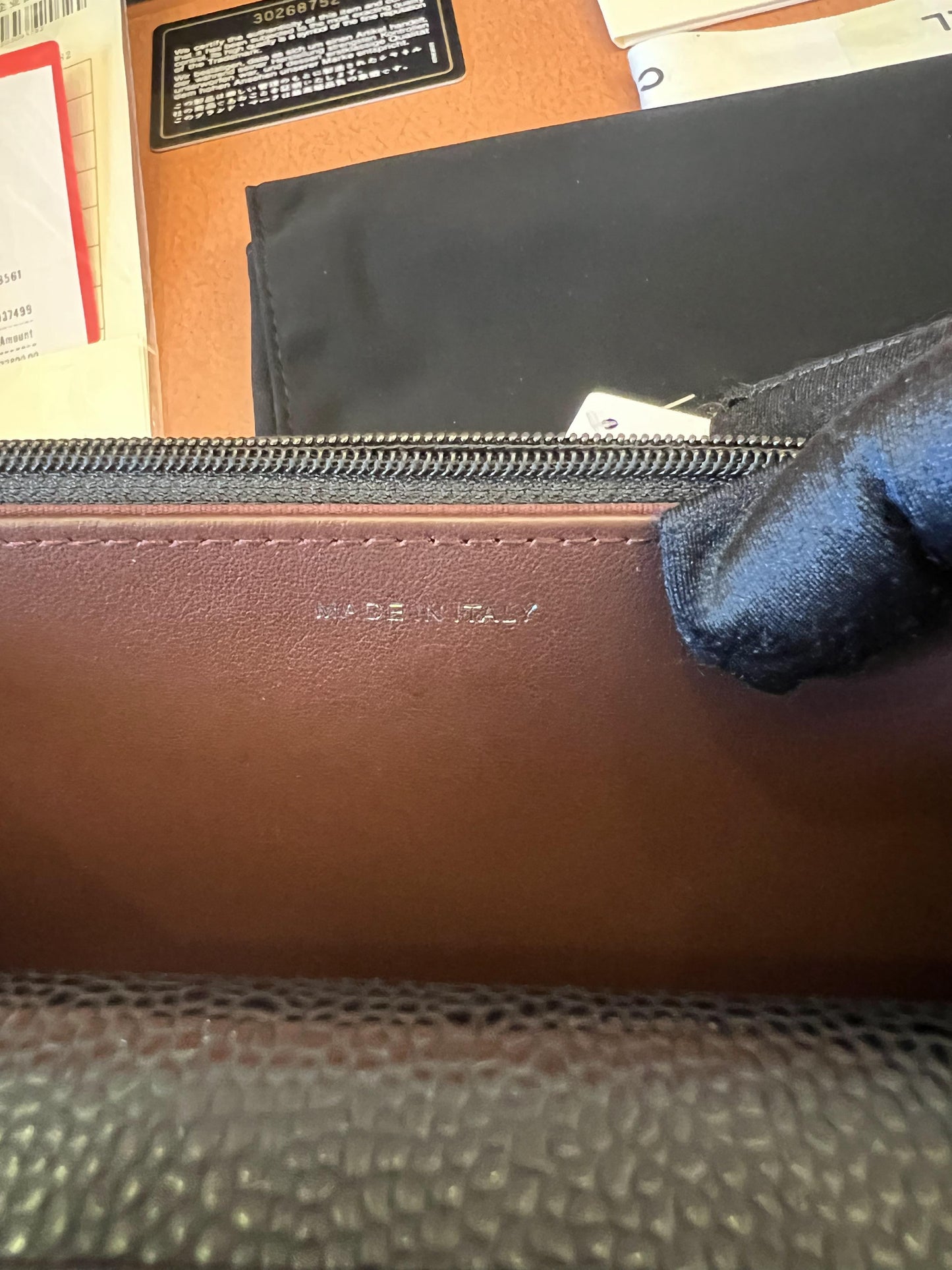 Bolso de mano Chanel WOC con cadena AP1450, color caviar negro