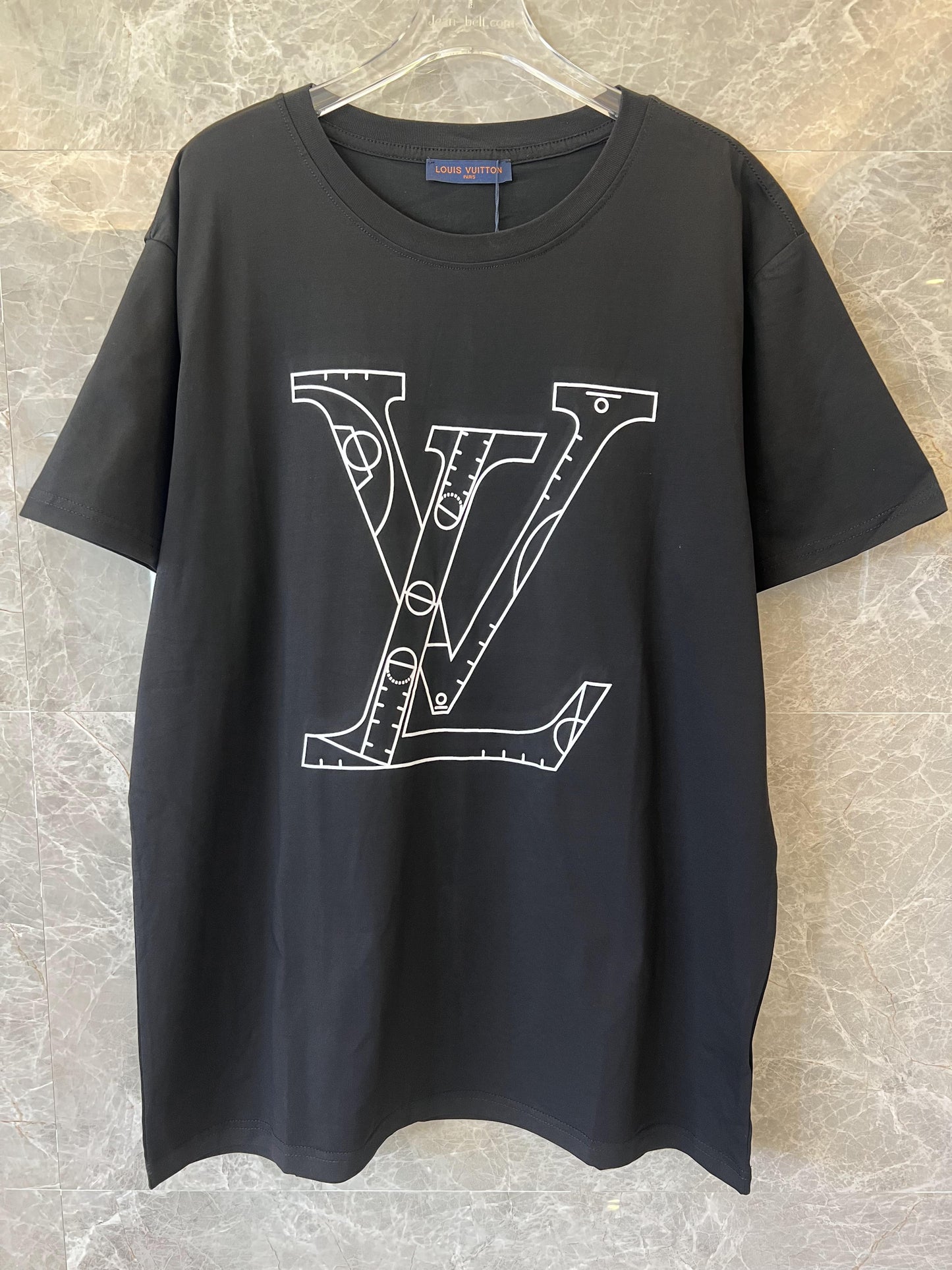 Camiseta gráfica preta Louis Vuitton x NBA - camiseta com colaboração de designer
