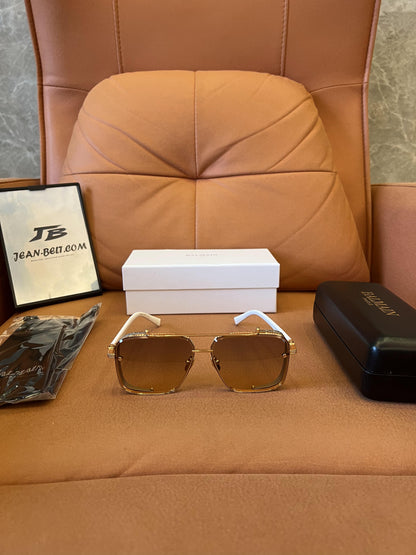 Balmain Paris Gold Aviator Sunglasses