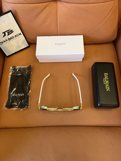 Balmain Paris Gold Aviator Sunglasses