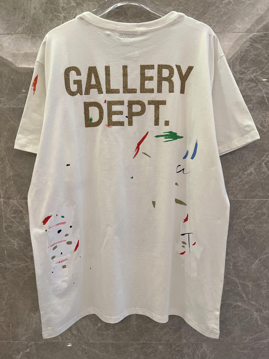 Camiseta con estampado artístico del Departamento de Galería de Lanvin