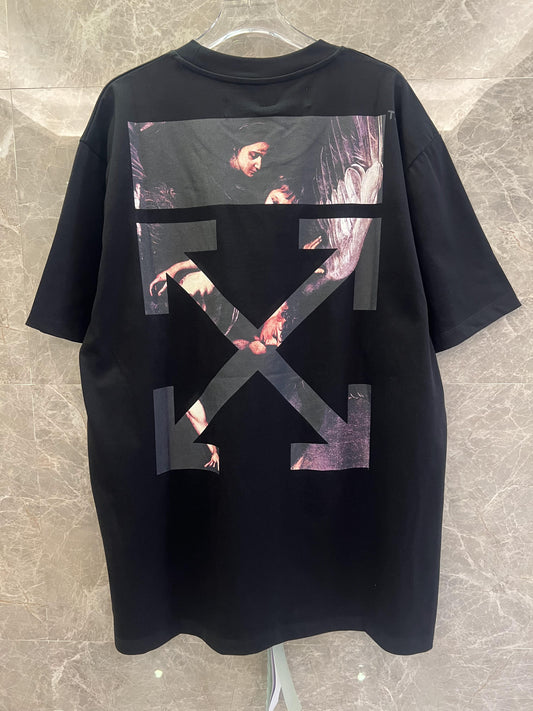 Off-White™ angel graphic black t-shirt