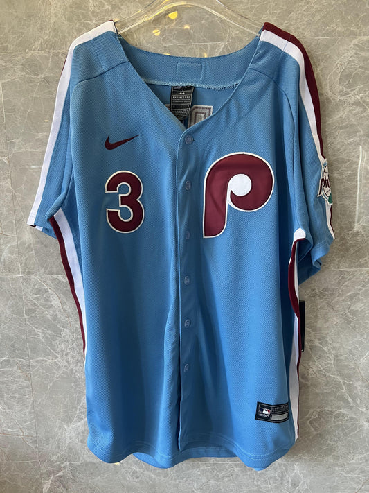 Philadelphia phillies #3 bryce harper official MLB jersey - light blue