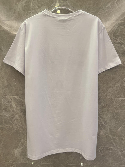 Balmain Paris White Gradient Print T-shirt