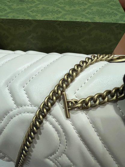 Sac seau Gucci marmont blanc