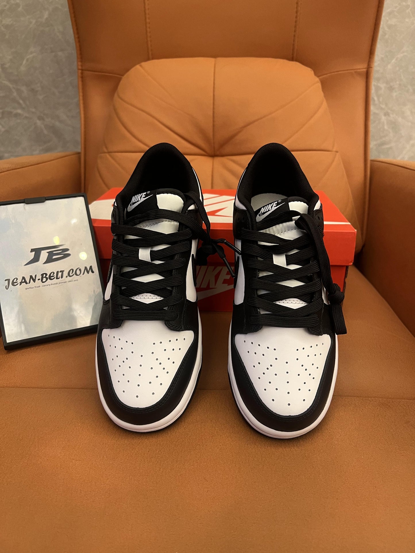 Nike Dunk low retro white black panda shoes