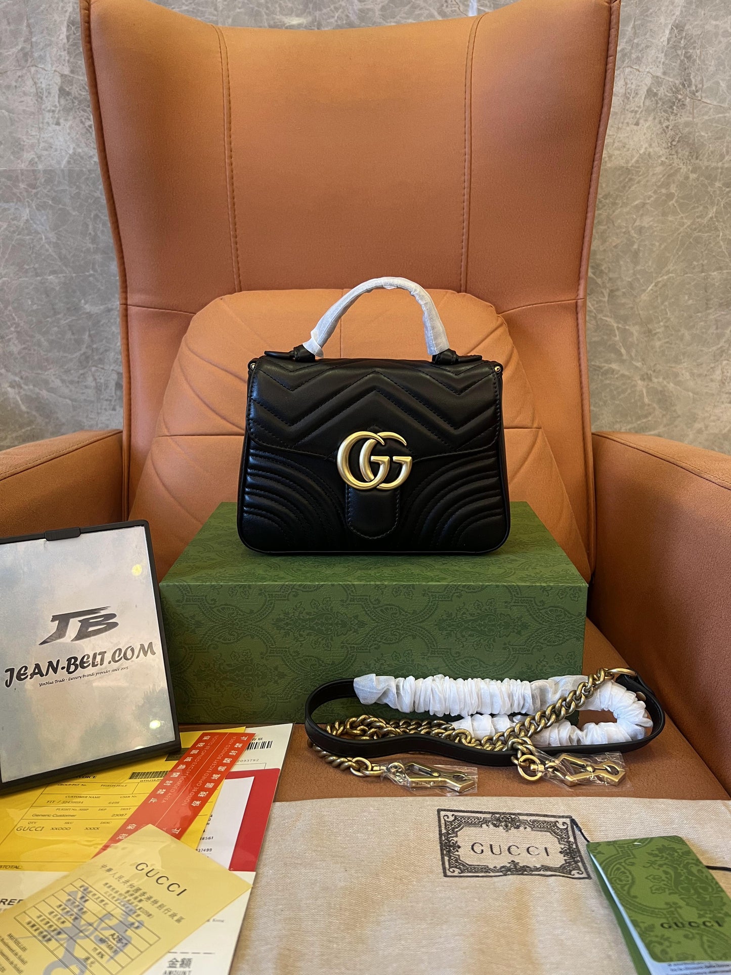 Sac à main Gucci marmont noir