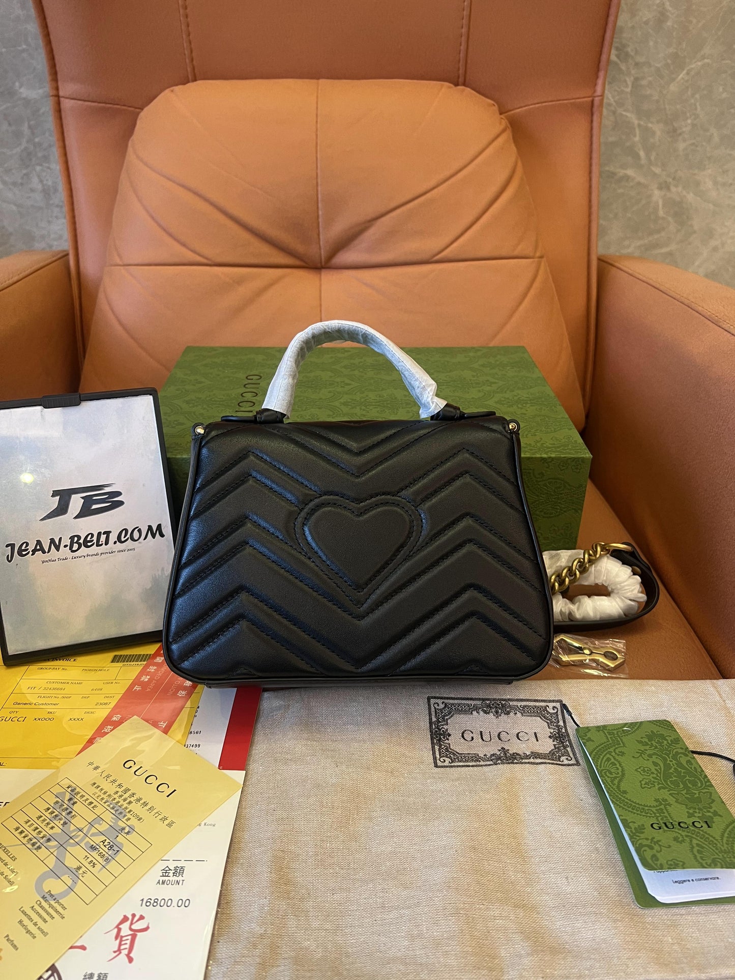 Sac à main Gucci marmont noir