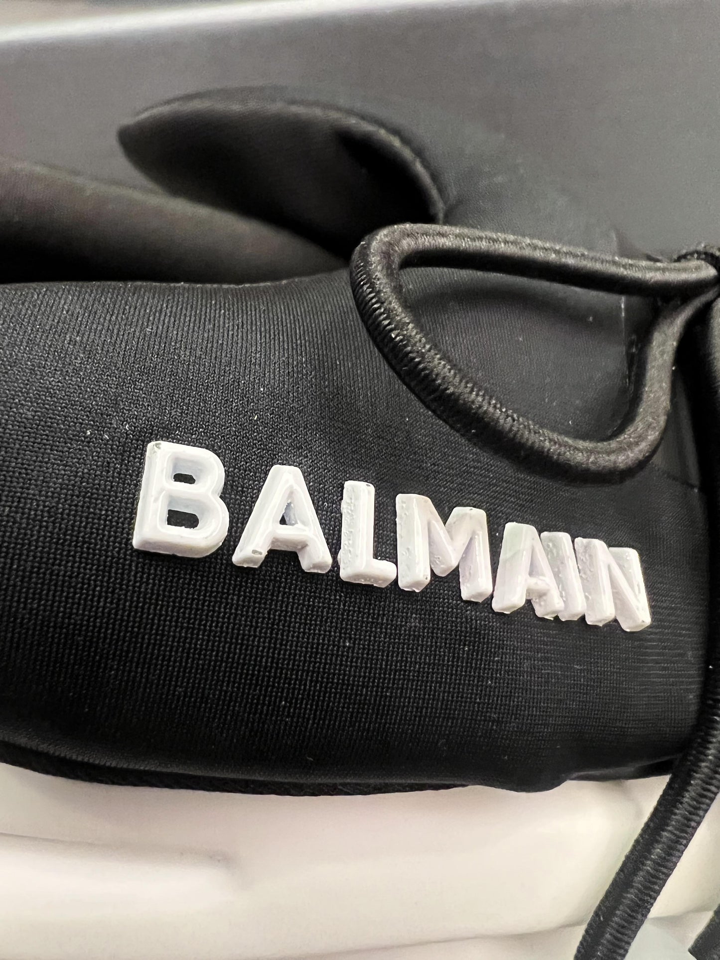 Balmain Black & White Unicorn Unisex Sneakers