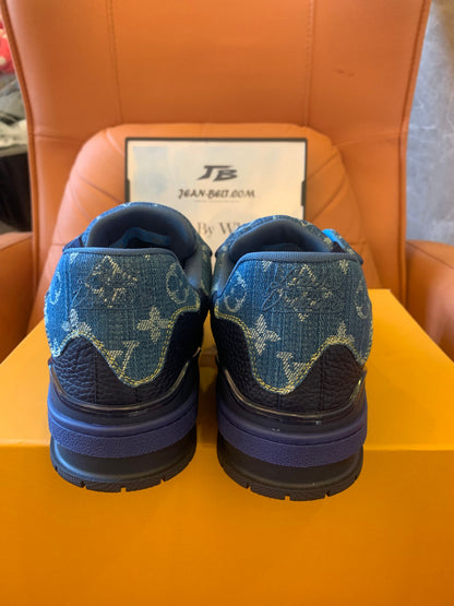 Louis Vuitton  Nigo x Virgil blue monogram denim trainer sneaker