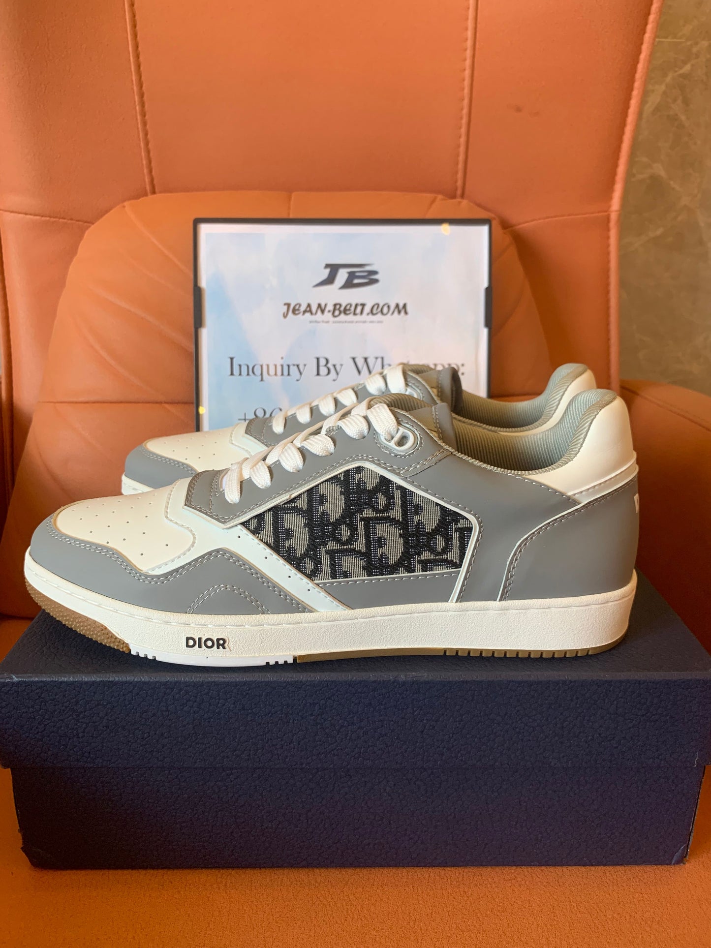 Dior B27 bajo blanco gris