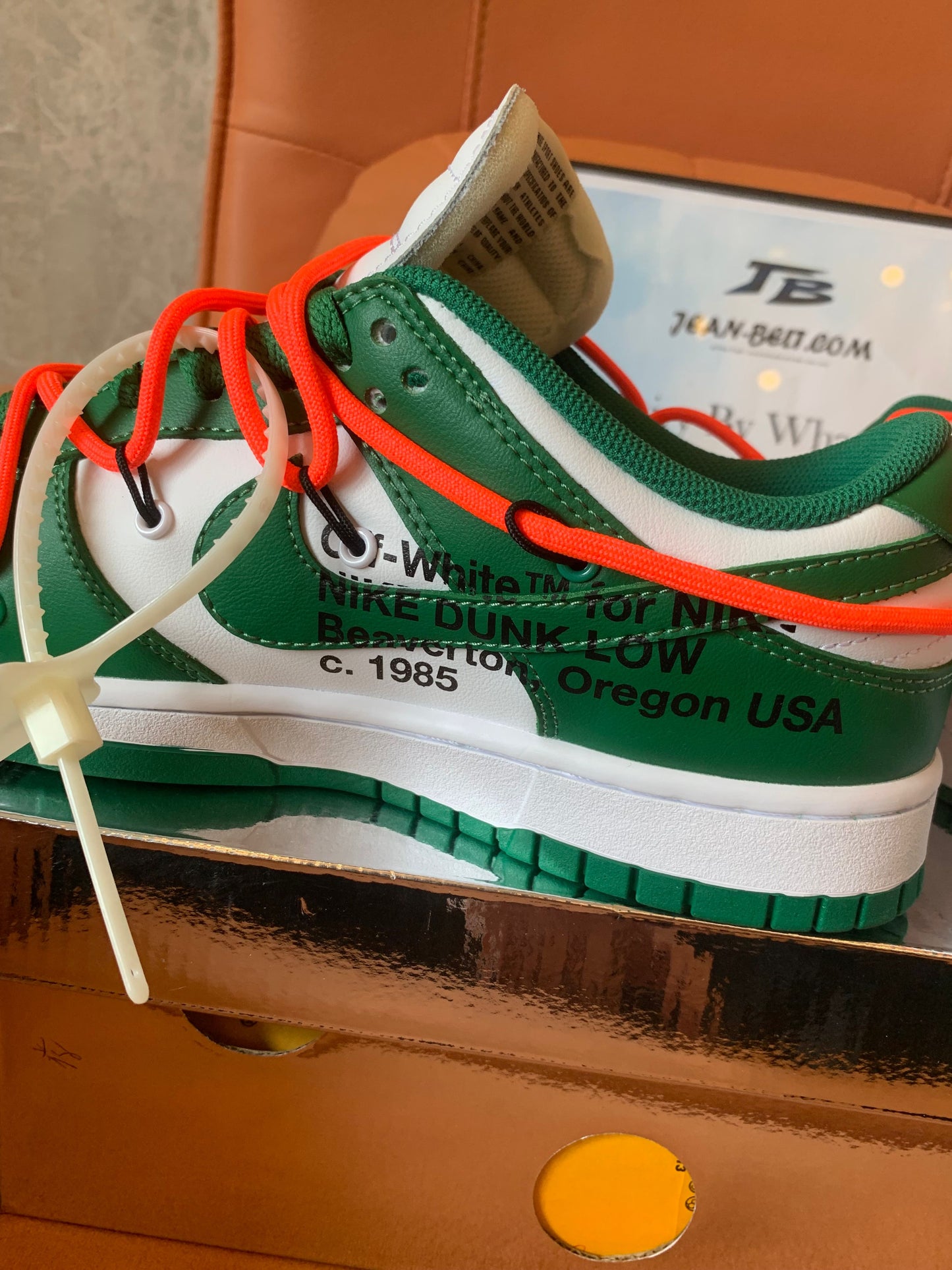 Nike Dunk Low x OFF-WHITE pine gree