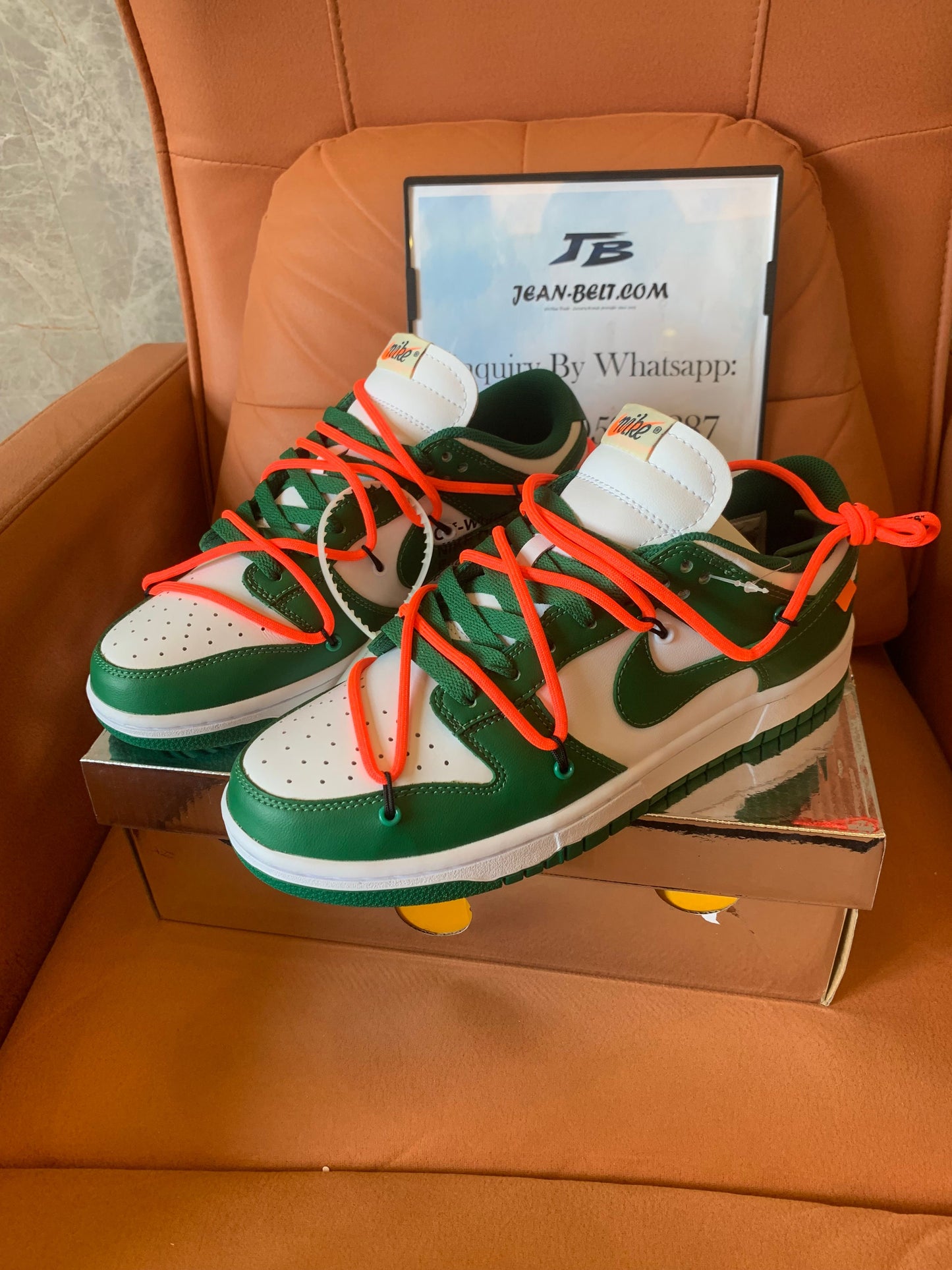 Nike Dunk Low x OFF-WHITE pine gree