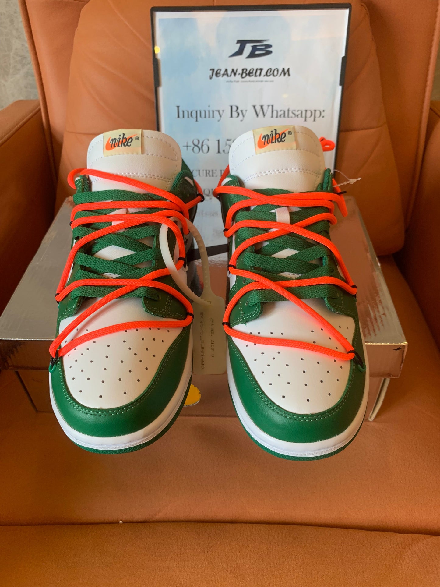 Nike Dunk Low x OFF-WHITE pine gree
