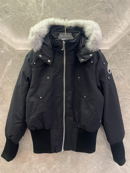Canada Goose Bomber Jacket with Fur-Trimmed Hood