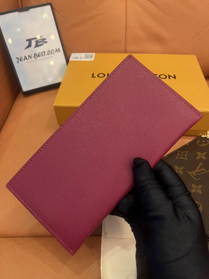 Cartera con cadena Felicie y pochette con monograma de Louis Vuitton fucsia