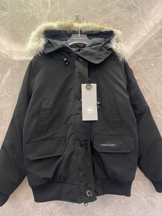 Canada Goose Bomber Jacket-Fur-Trimmed
