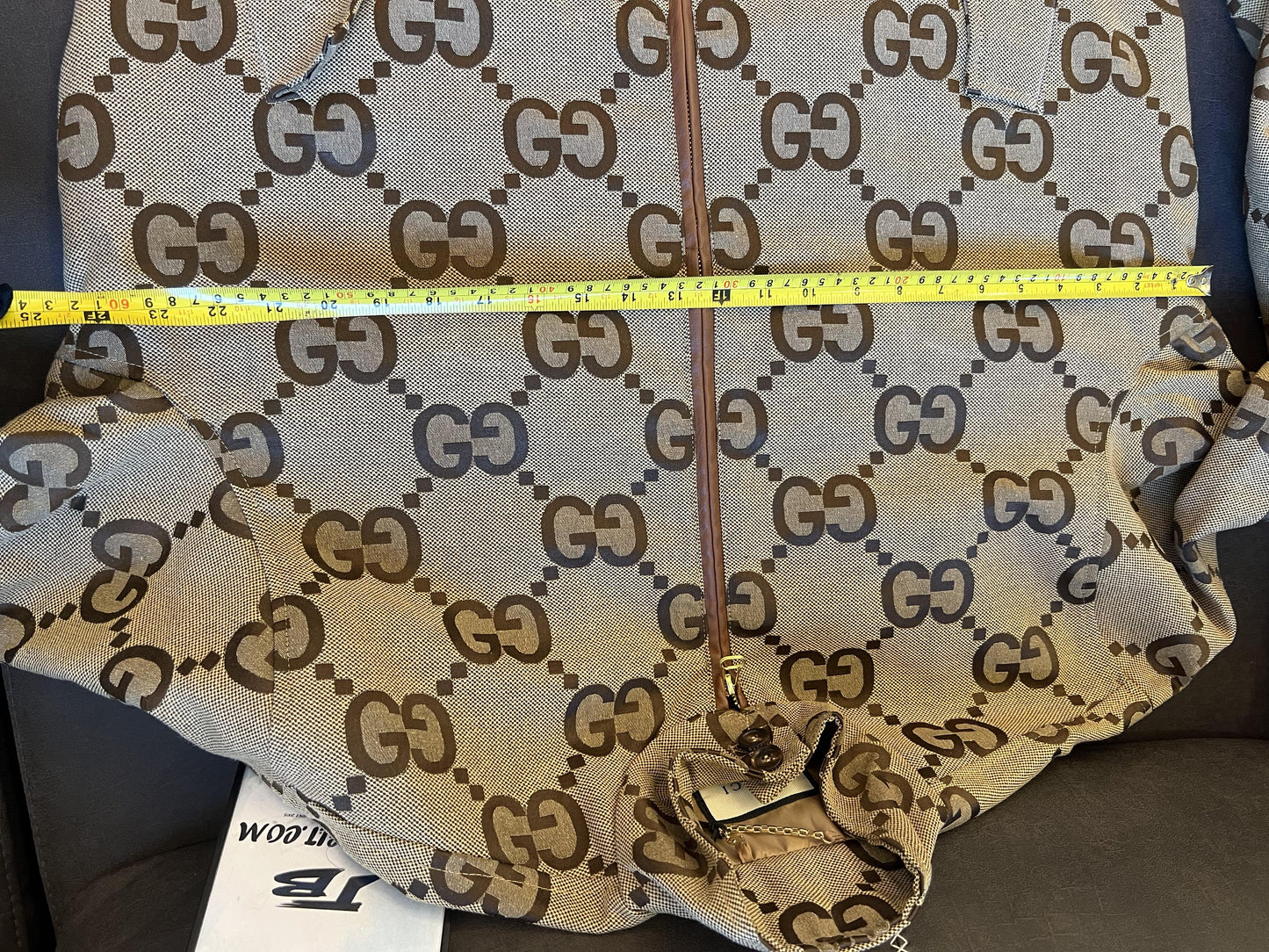 Gucci signature GG Monogram Brown Track Jacket