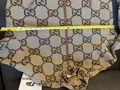 Gucci signature GG Monogram Brown Track Jacket