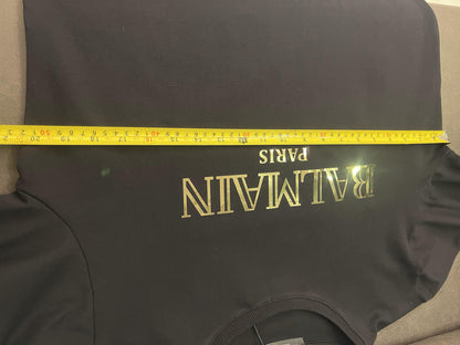 Conjunto de sudadera y joggers negros de Balmain Paris: ropa de estar por casa de lujo
